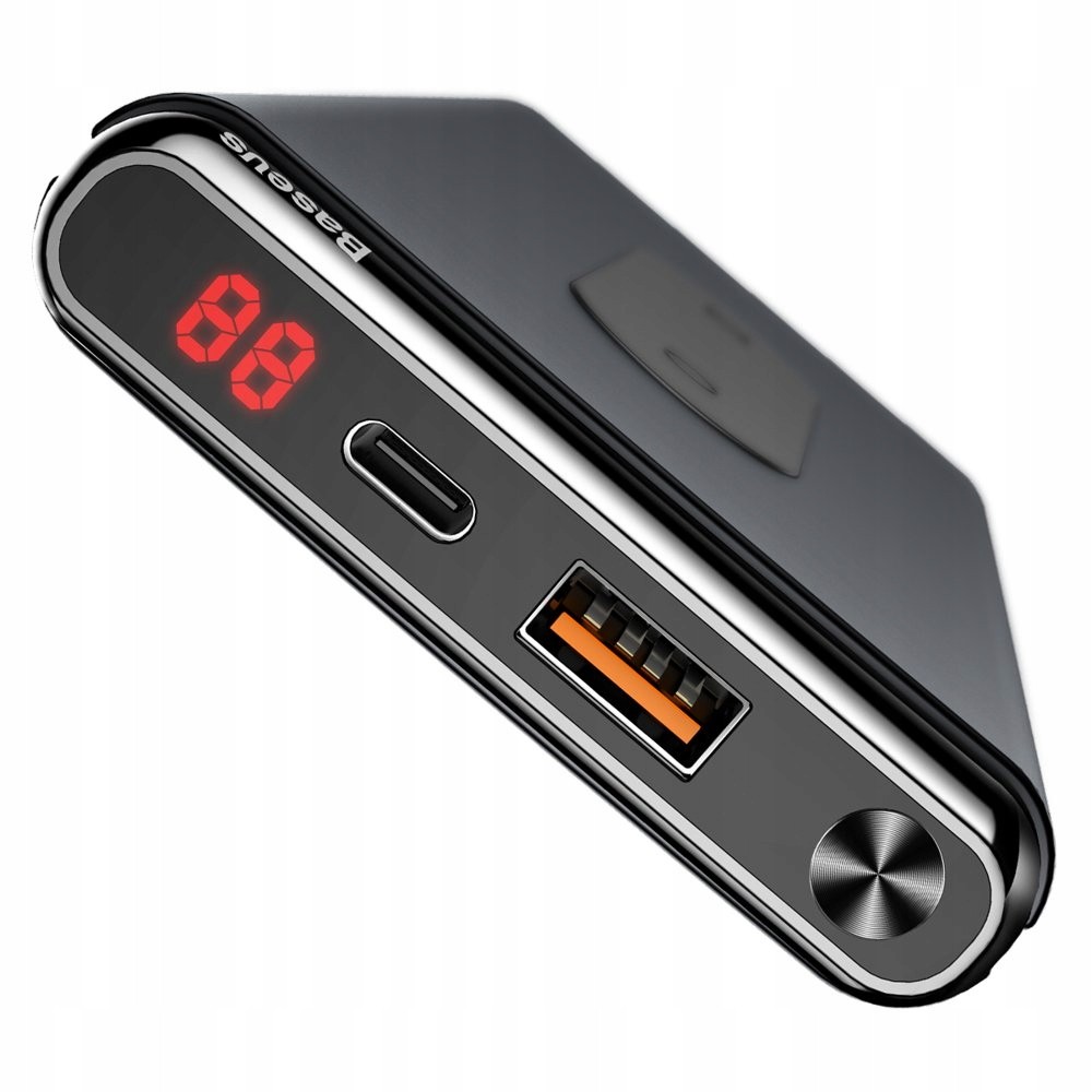 Carregador portátil de indução USB-C PD Baseus Power-Bank QC 10000mAh ...