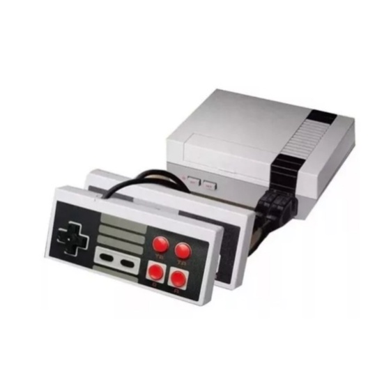 Video Game Retro 620 Jogos Clássicos Conectar Tv portatil Console Super Mini + 2 Controles Leves