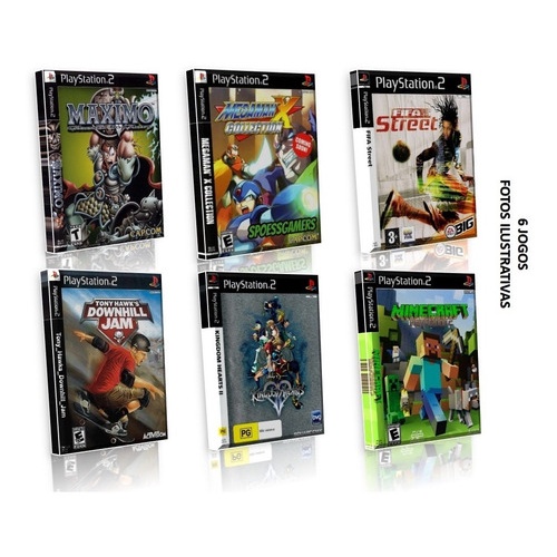 Coleção 6 Jogos De Ps2 Mídia Física Paralelo/patch/rom | Shopee Brasil