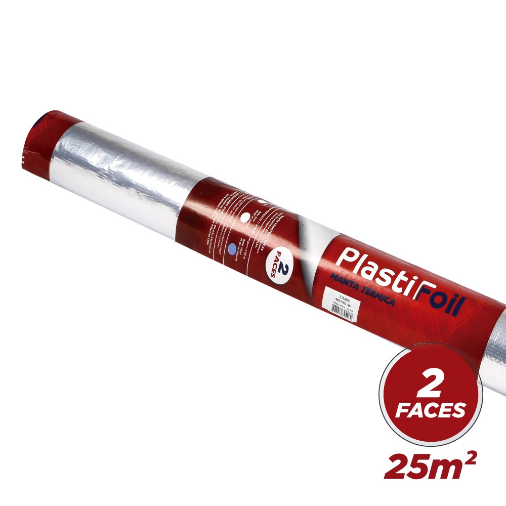 MANTA TERMICA DUPLA FACE PLASTIFOIL 25M² RAFIA
