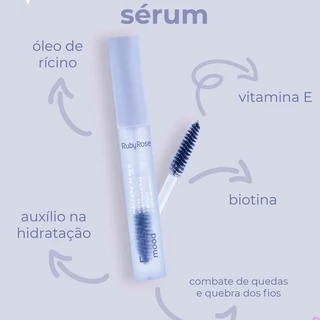Máscara Sérum Para Cílios E Sobrancelhas Ruby Rose HB-512