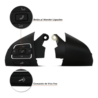 V. Controle De Som Volante Vw ( Gol Saveiro Voyage G5 G6)