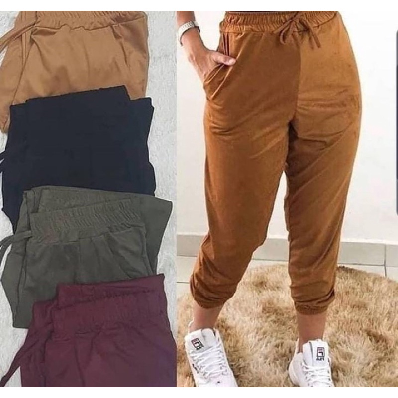 Calça em hot sale suede