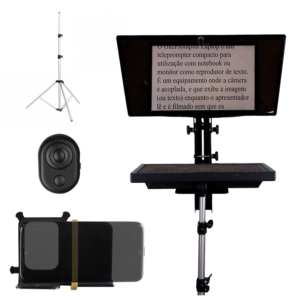 Kit Completo Teleprompter para Notebook e Monitores Até 19 Polegadas Shopee Brasil