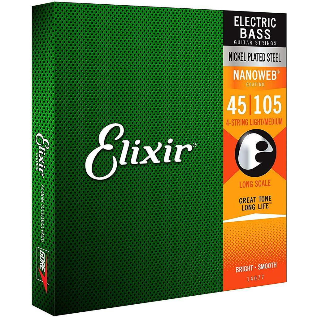 Elixir 14077 Nanoweb Baixo El Trico 4 Cordas M Dio (. 045. 065. 085. 105)