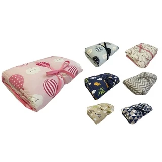 Trocador Portátil Para Bebê Impermeável Estampado em 100% Algodão com Bolso Porta Fralda Menino Menina - Diversas Estampas