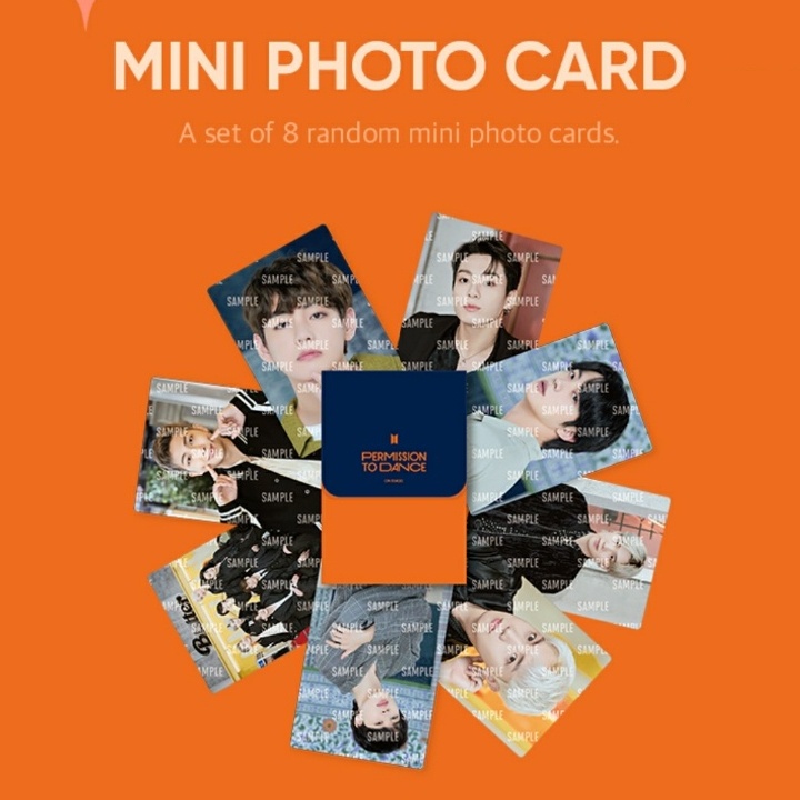 BTS PERMISSION TO DANCE ミニフォト　4cut BTS PERMISSION TO DANCE ON STAGE - SEOUL - Mini Photo Card