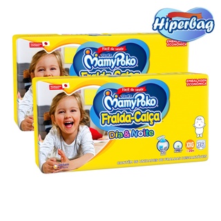 Kit 02 Hiper Bag FRALDA CALÇA Descartável DIA&NOITE MamyPoko - XXG - 72 Unidades - Tecnologia Japonesa