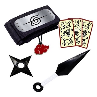 Kit ninja Naruto Kunai Naruto Shuriken Bandana Névoa Kisame +