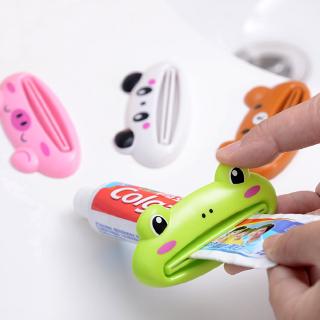 Animal Bonito Dos Desenhos Animados Padrão De Tubo De Rolamento Creme Dental Espremedor/Girar Dispenser De Para Banheiro