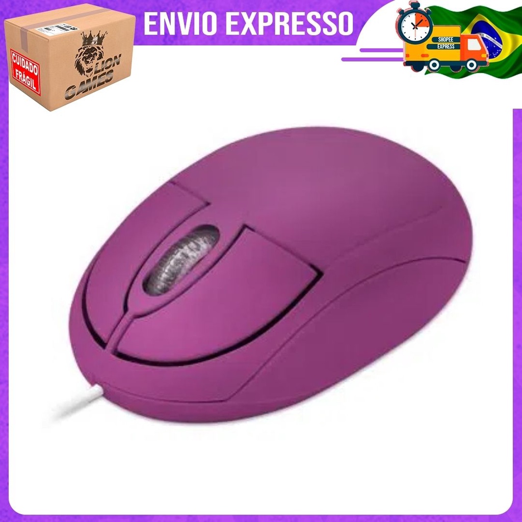 Mouse Multilaser Classic MO304 | Rosa