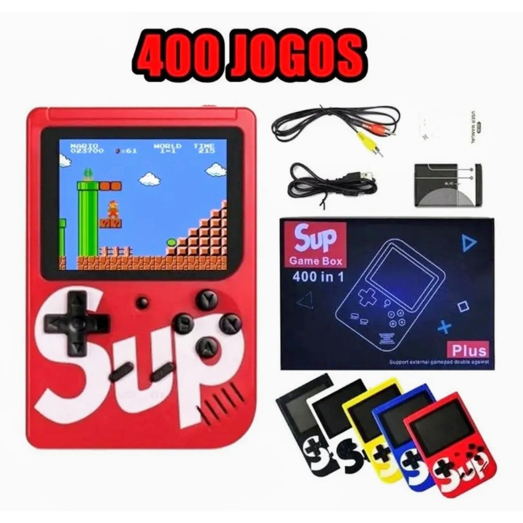 Video Game Retro Anos 80 E 90 620 Jogos 8 bits 2 Controles tipo nitend