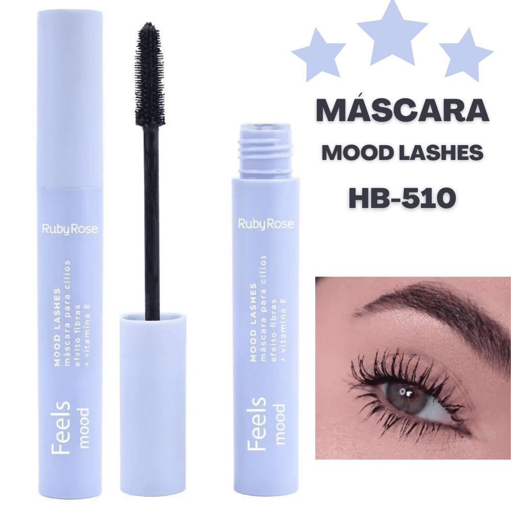 Máscara De Cílios Feels Mood Mood Lashes HB510 Ruby Rose Shopee