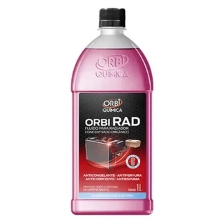 Aditivo para Radiador Rosa Fluído Orgânico Concentrado 1L Orbi Anticongelante