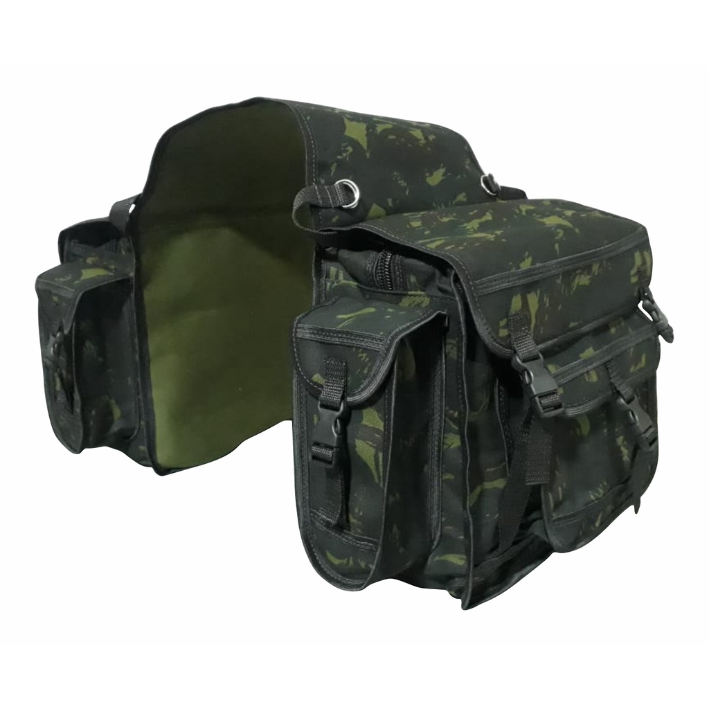 Bolsa Alforge Moto Motocicleta Feito Com Lona Camuflada Impermeável ...