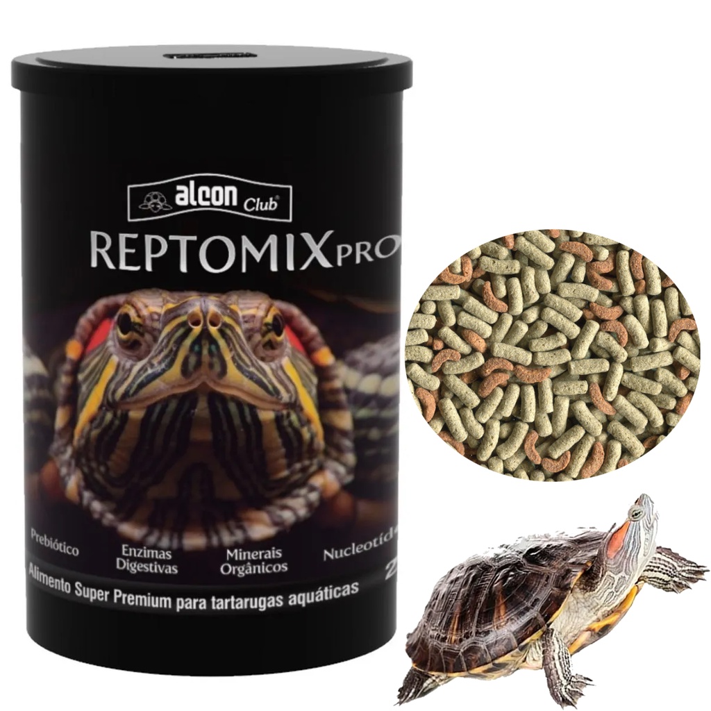 Alcon Club Reptomix Reptolife + Gammarus Tartarugas Aquáticas - Agropet  Girassol
