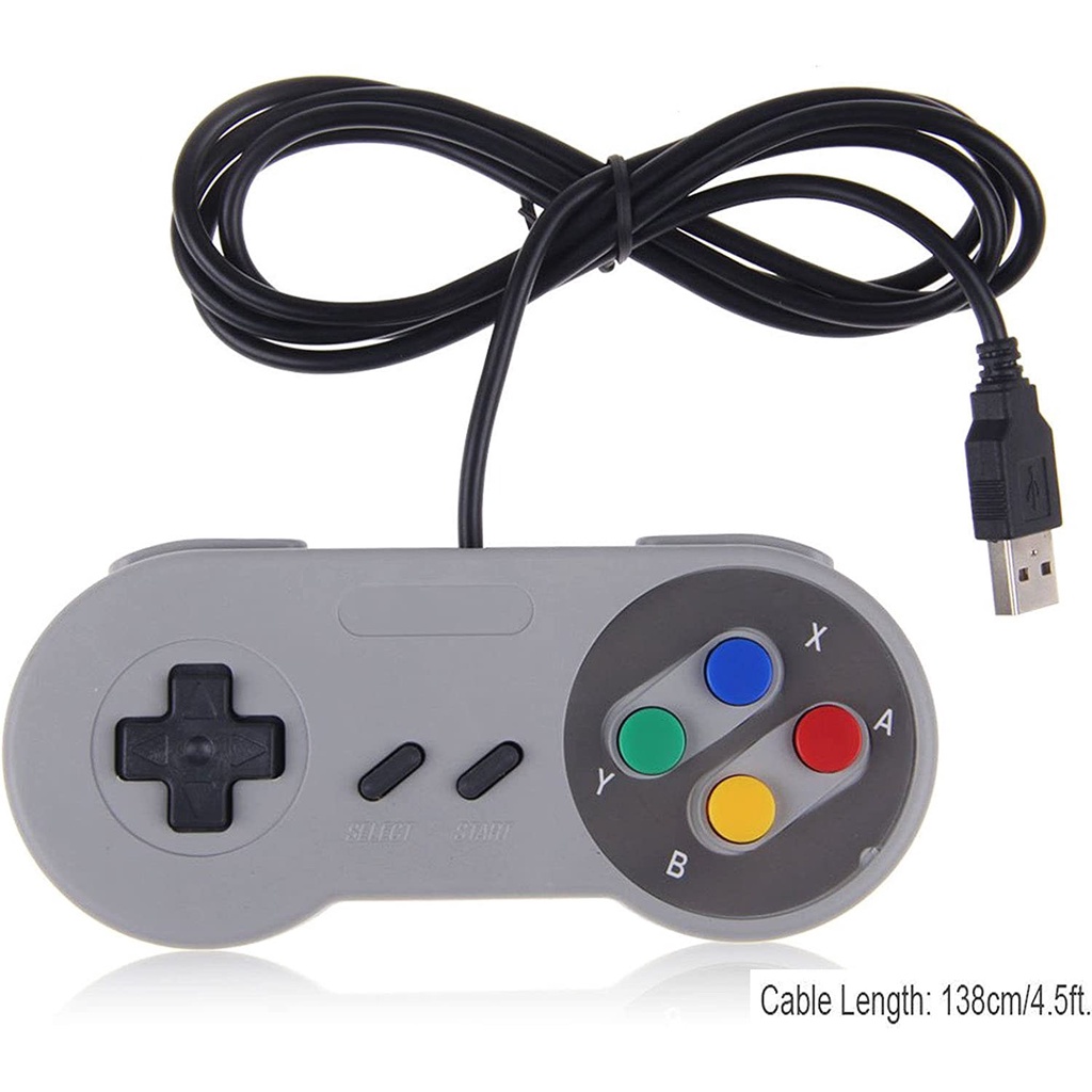 Controle joystick Feir CR-001 cinza Super Nintendo Snes Pc ...