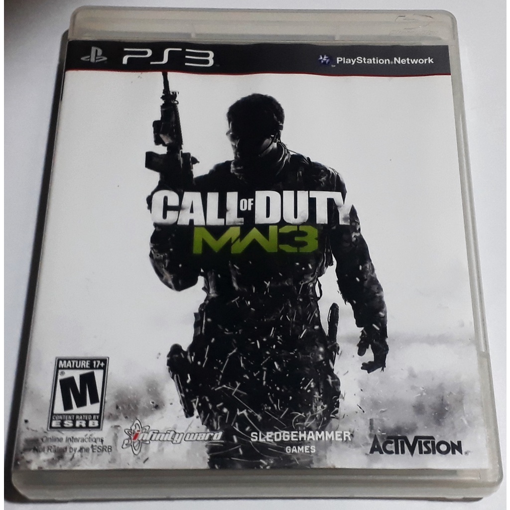 Jogo Call Of Duty Modern Warfare 3 Mw3 Playstation 3 Ps3 Mídia Física Original Game Usado