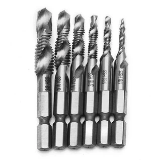 Brocas Rosca Macho Fura E Faz Rosca Em Polegadas 1/8 , 5/32 , 3/16 , 1/4 , 5/16 , 3/8 Para Metais Ferro E Aço
