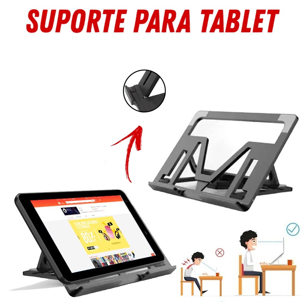 Stand Para Tablet E Pad Suporte Envio Imediato Serve Para Vários ...