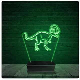Luminária Abajur Acrílico Led - Dinossauro 08