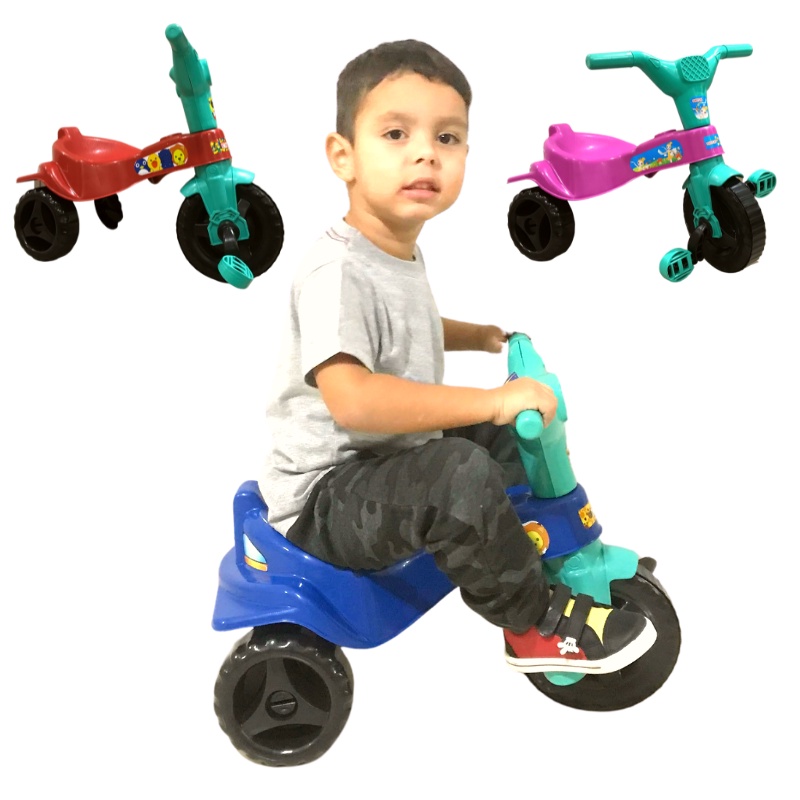 Velotrol Infantil Triciclo Vermelho Motoca Pedalar Menino