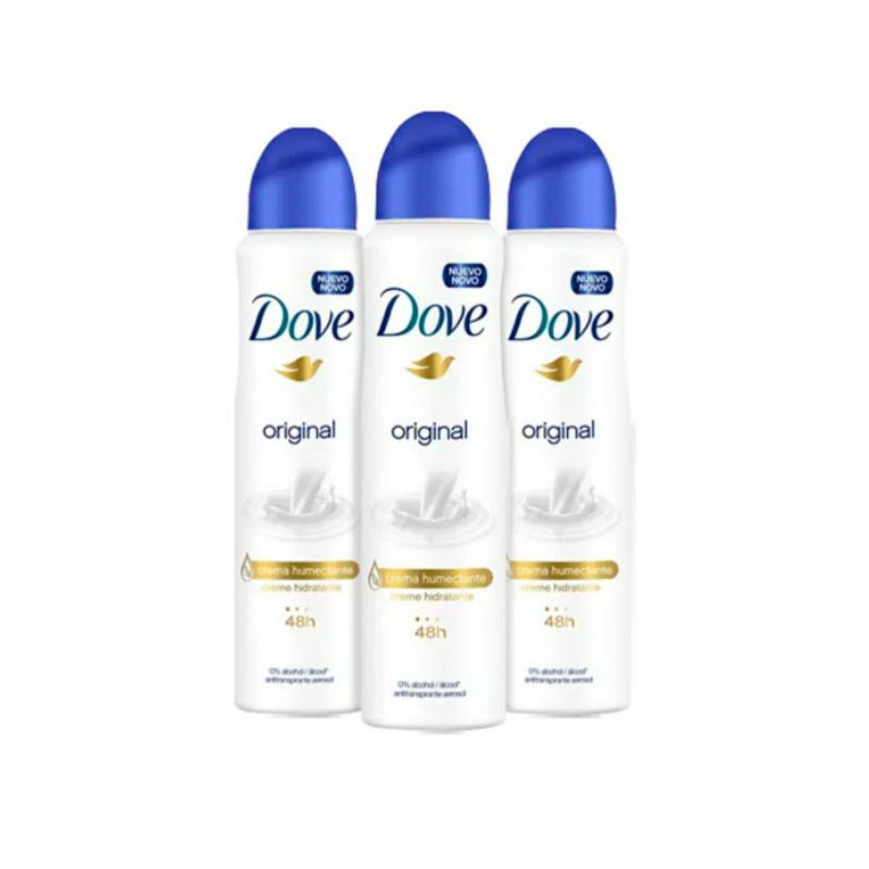 Kit Com 3 Desodorante Aerosol Dove Original 100g Shopee Brasil 8368