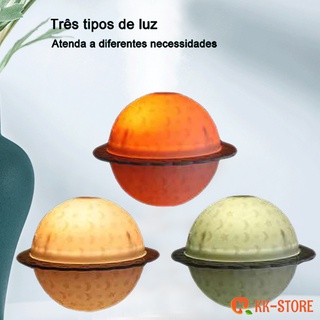 Umidificador E Aromatizador De Ar Umidificador E Aromatizador Lua Saturno Planeta 3D Aromaterapia Casa Com Led