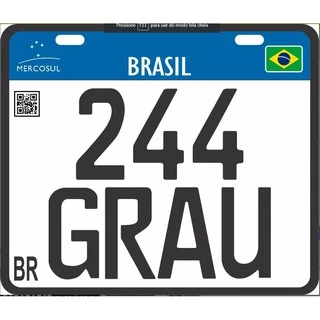 Placa Personalizadas Moto Carro Pvc Corte Grau