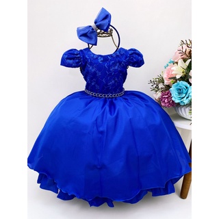 Vestido de festa azul - daminha de honra - Liminha Doce - Vestidos de Festa  Infantis e Mãe e Filha