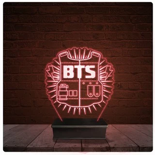 Abajur Luminária Acrílico Led - BTS B.T.S. Colete