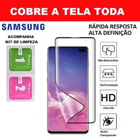 Película Galaxy S10+ Plus (COM FURO NA CÂMERA) (FUNCIONA A DIGITAL)