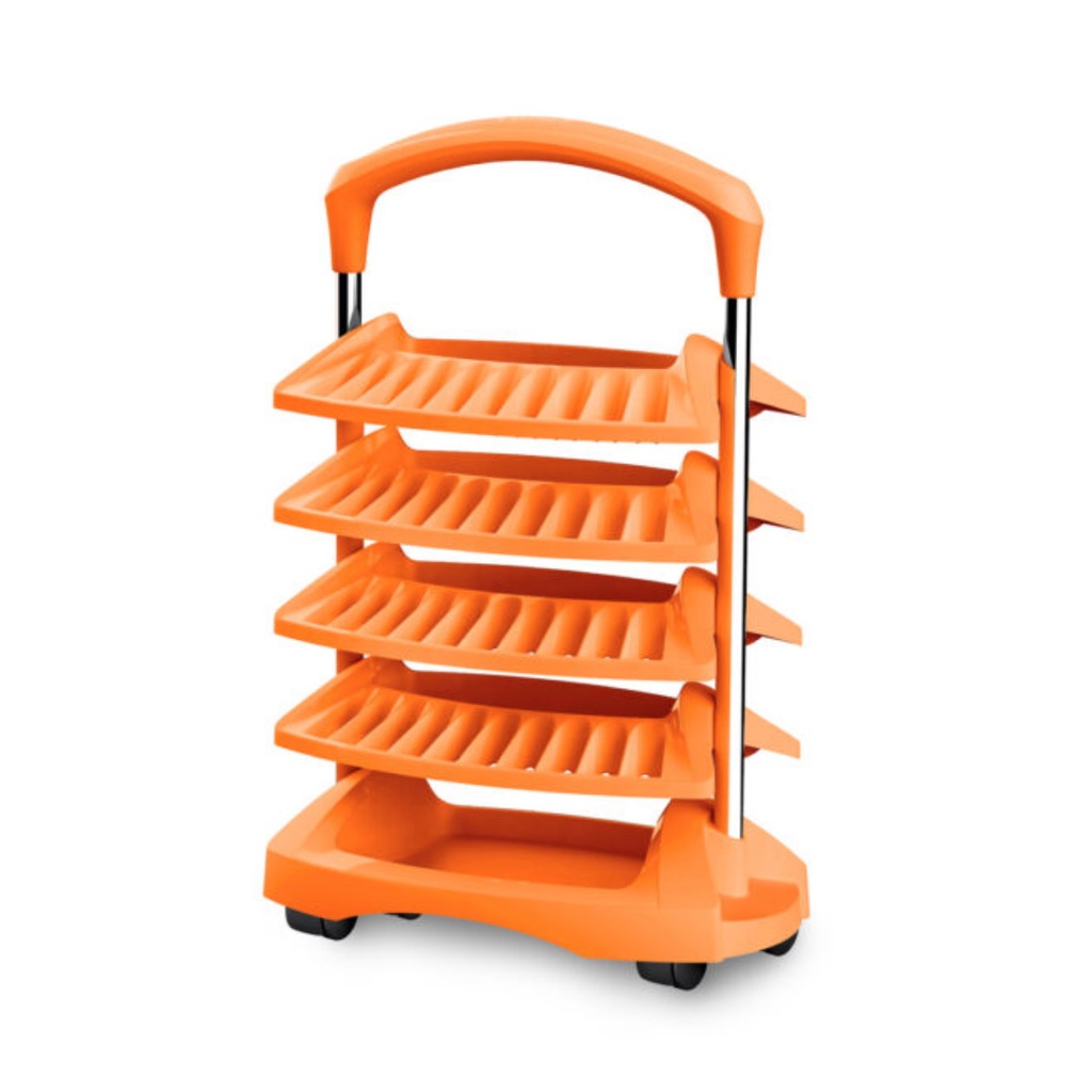 Trinity TXK-1701 Dual-Sided Rolling Bin Rack