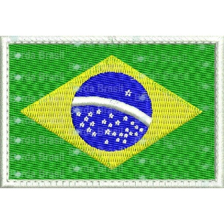 Patch Bandeira do Brasil- 8x5 cm