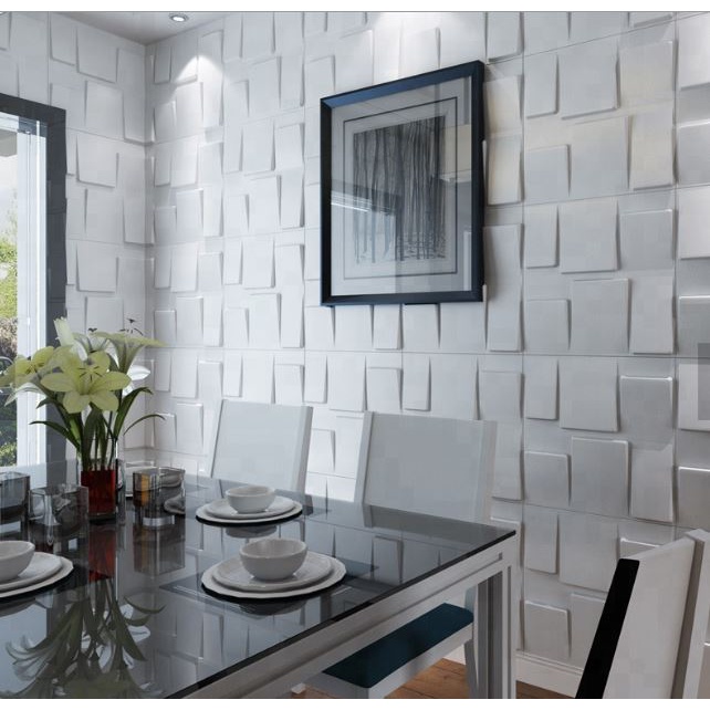 10 Placa 3D Adesiva Para Decoração - 50X50cm - Tokyo