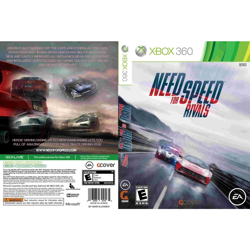 Need for speed rivals P/ XBOX360 (LTU/LT/JTAG/RGH) | Shopee Brasil