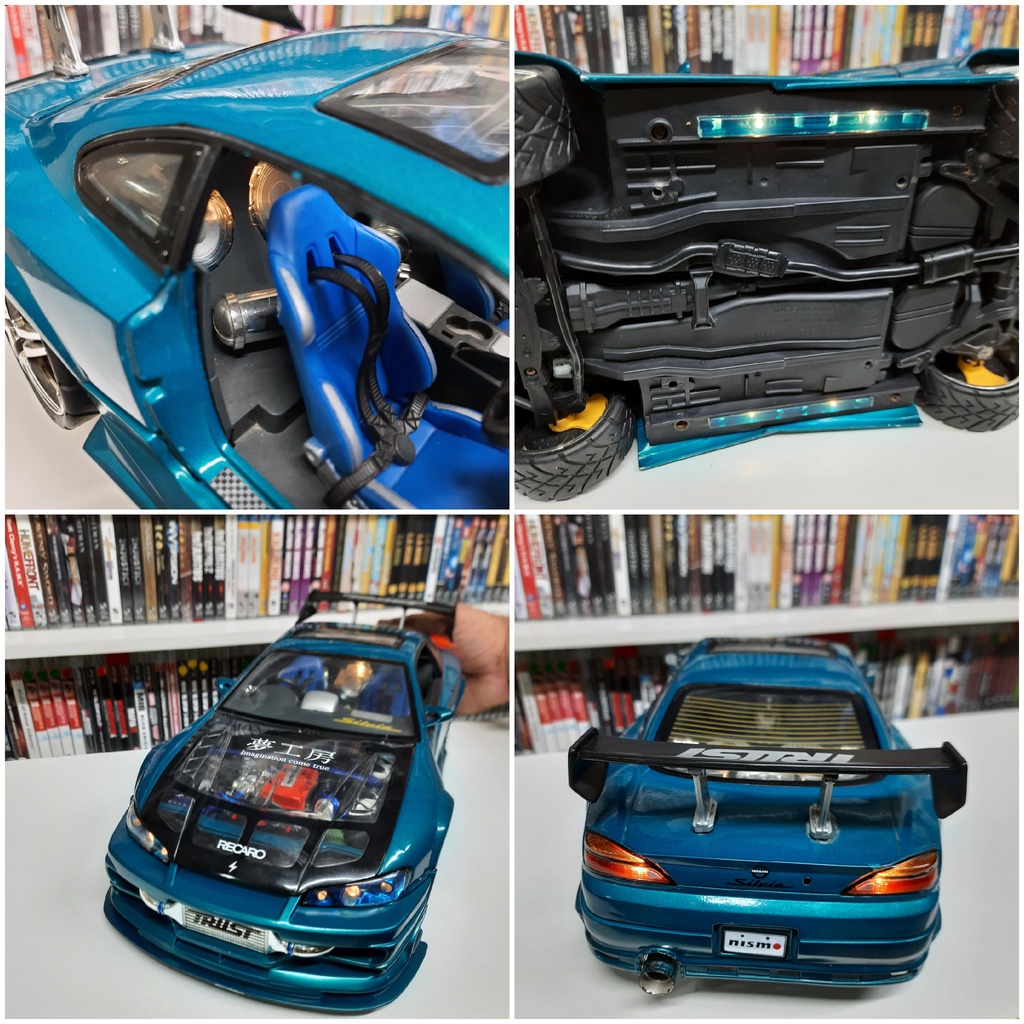 Nissan Silvia S-15 Kentoys Die-Cast 1:12 Extreme Tuner Azul
