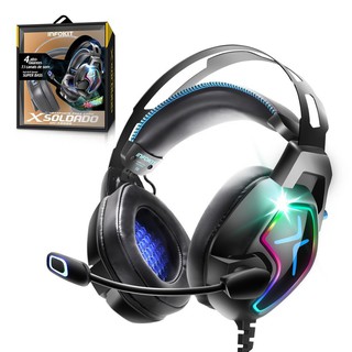 Headphone Gamer gh-x8000 7.1 PS4 microfone articulado Quadriplo 50MM e 23MM RGB rotativo