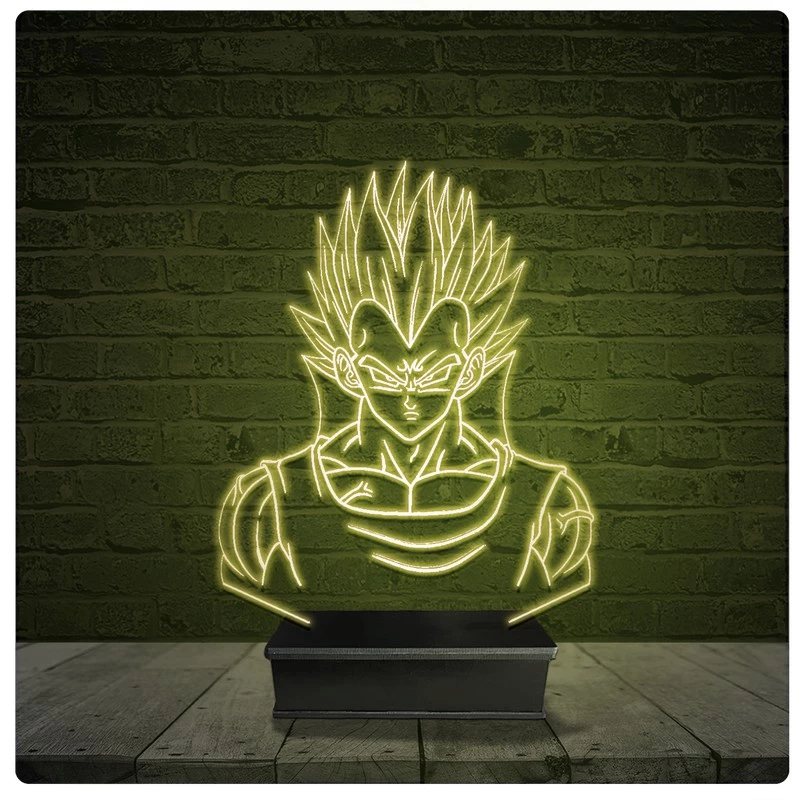 Led Luminária Acrílico Abajur - Dragon Ball