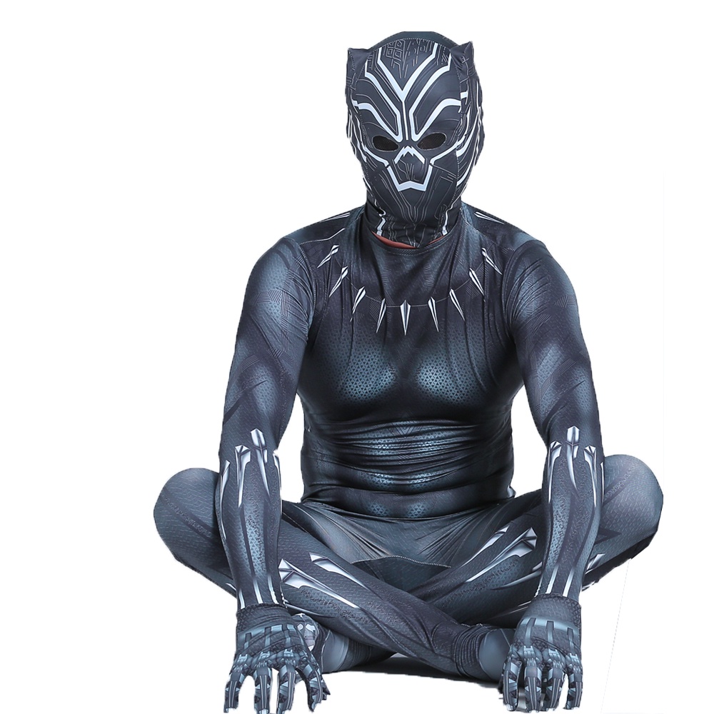 Fantasia Cosplay Sexy Do Super-Herói Pantera Negra Aldulta E Halloween