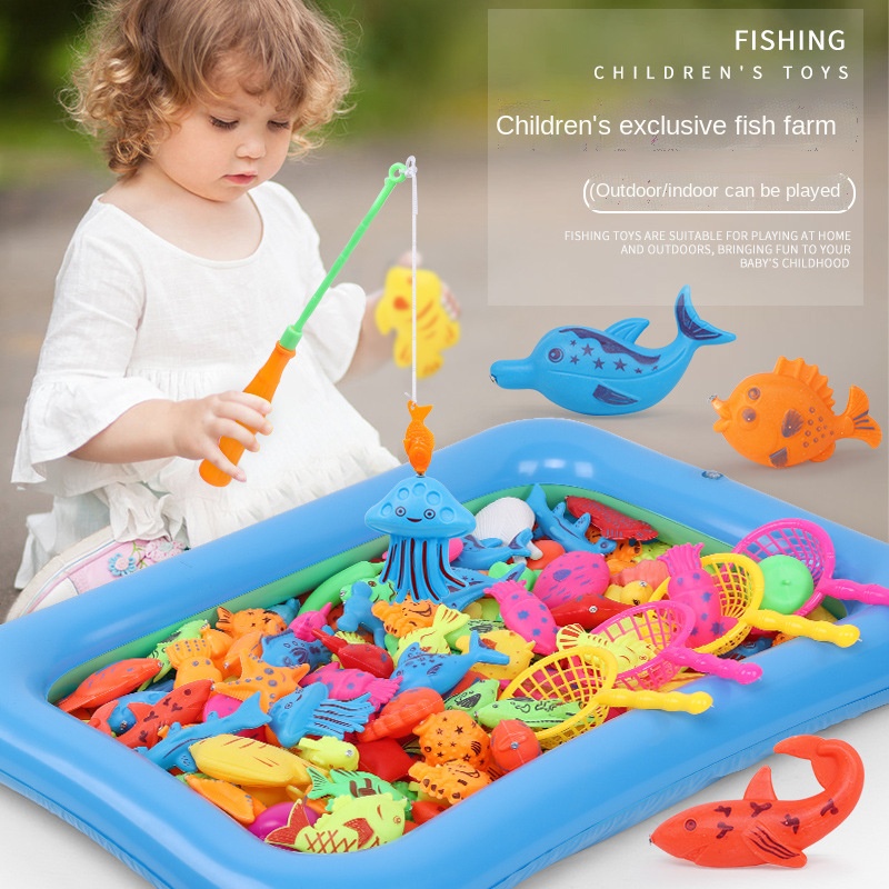 Brinquedos De Pesca Educativos/Jogo De Piscina Para Crianças De 1-3 Anos De  Idade/Brinquedo Educativo - Desconto no Preço