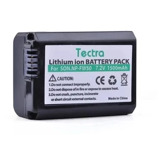 Bateria np-fw50 Tectra para camera Sony Alpha A6500 a6300 A6000 A5000
