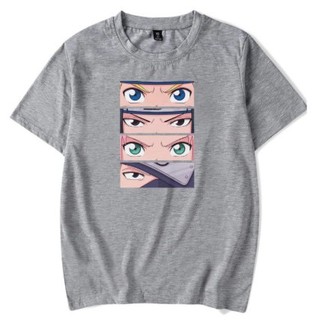 Camisa Baby Look Feminino Anime Naruto Olhos Personagens Desenho