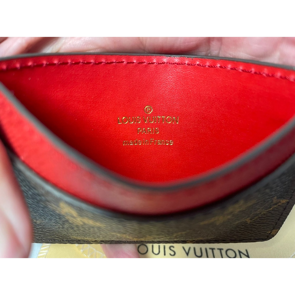 Porta Cartões Louis Vuitton Masculino Couro Legitimo Canvas Marrom Vs  Vermelho Super Slim Fit Top Premium Linha Italiana