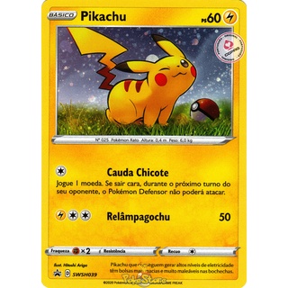 Carta Pokémon Pikachu ou Raichu Diversos Modelos Escolha Pronta