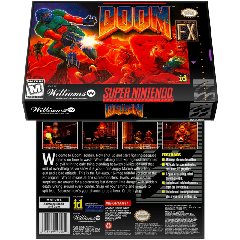 Doom snes clearance cartridge