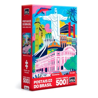 Quebra Cabeca Puzzle 500 Pecas Brasil Paraty +7 Anos Nig – Papelaria Pigmeu