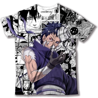 Camisa Camiseta Full 3d Desenho Nuvem Anime - Preto