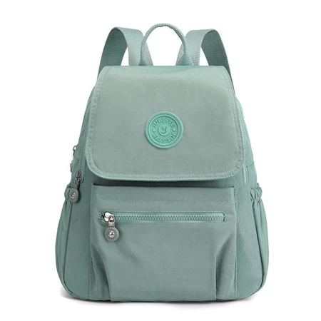 Mochila feminina nylon impermeável média casual