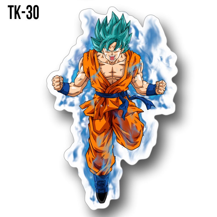 Adesivo Holográfico Goku Deus Super Saiyajin Blue